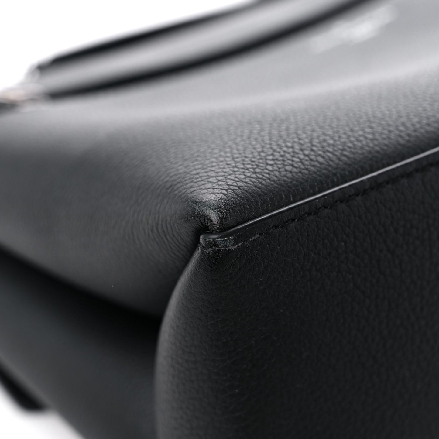 Soft Calfskin My Lockme Top Handle Black