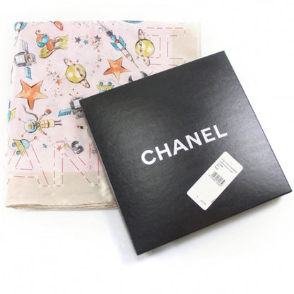 Chanel Silk Space Stars Astronaut Scarf 4 of 4