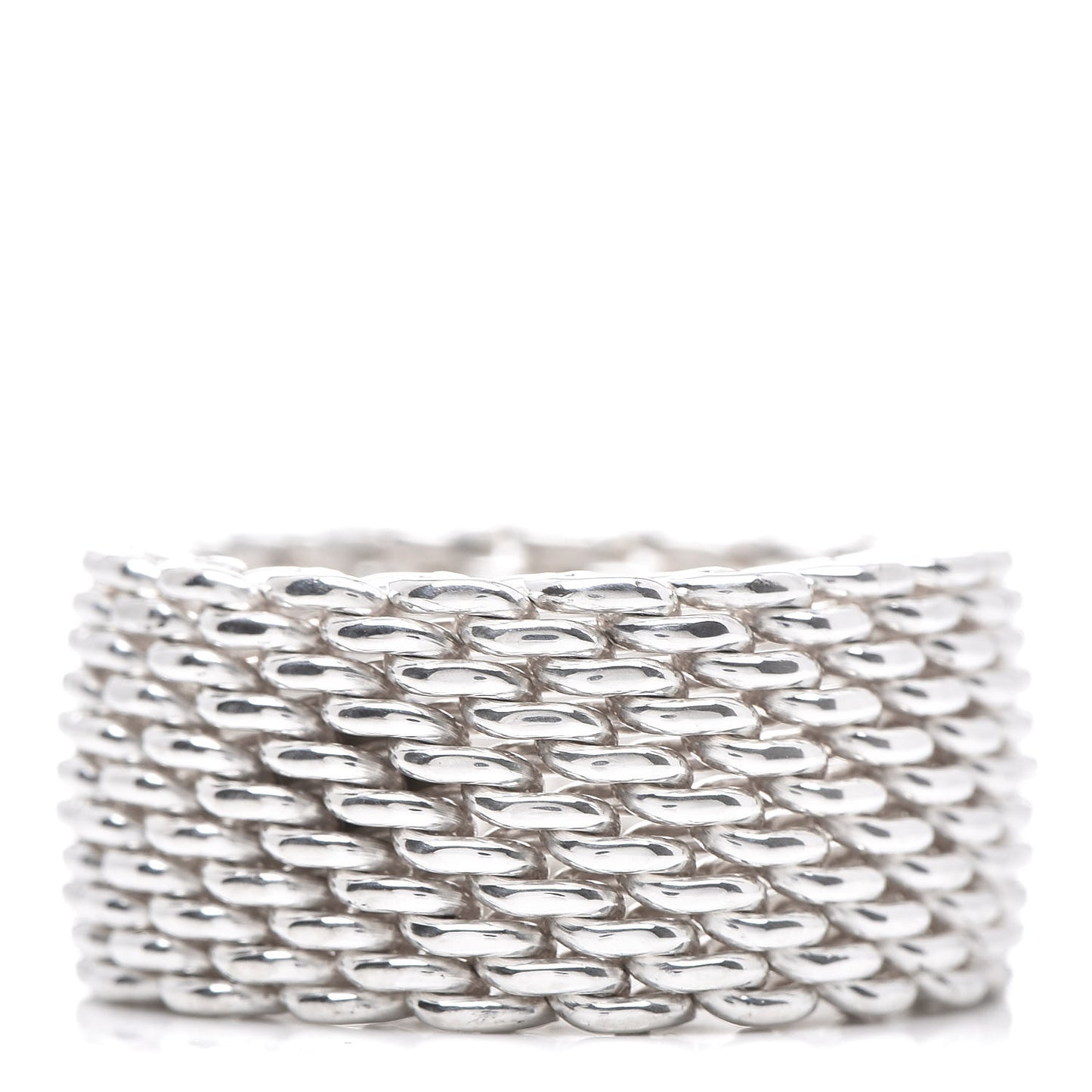 Sterling Silver Somerset Mesh Ring 54 7