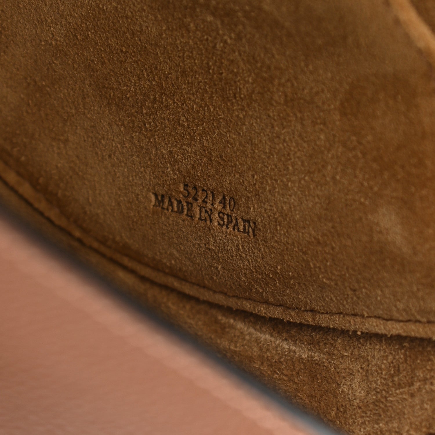 Loewe Pebble Grain Calfskin Mini Gate Dual Bag Tan 7 of 11