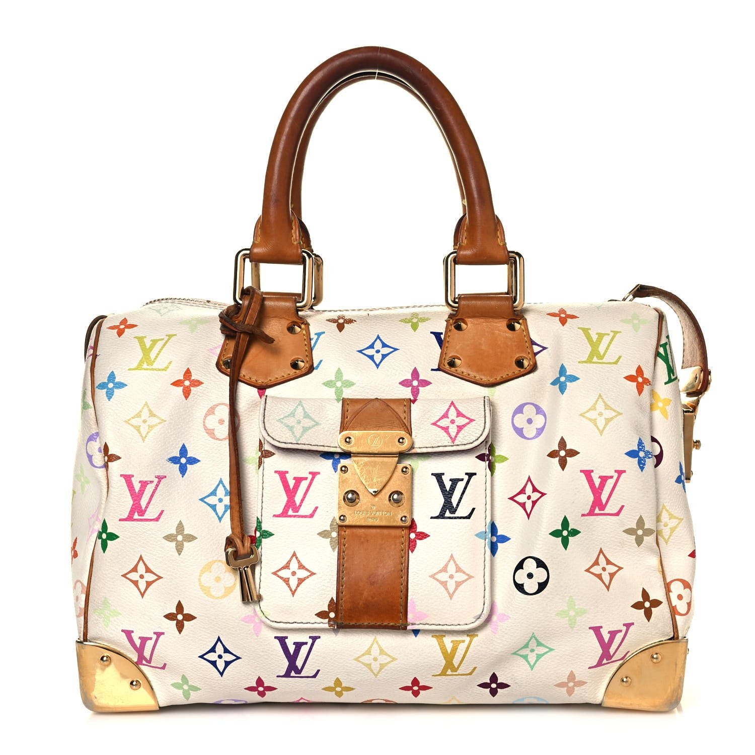 Louis Vuitton Monogram Multicolor Speedy 30 White 1 of 21