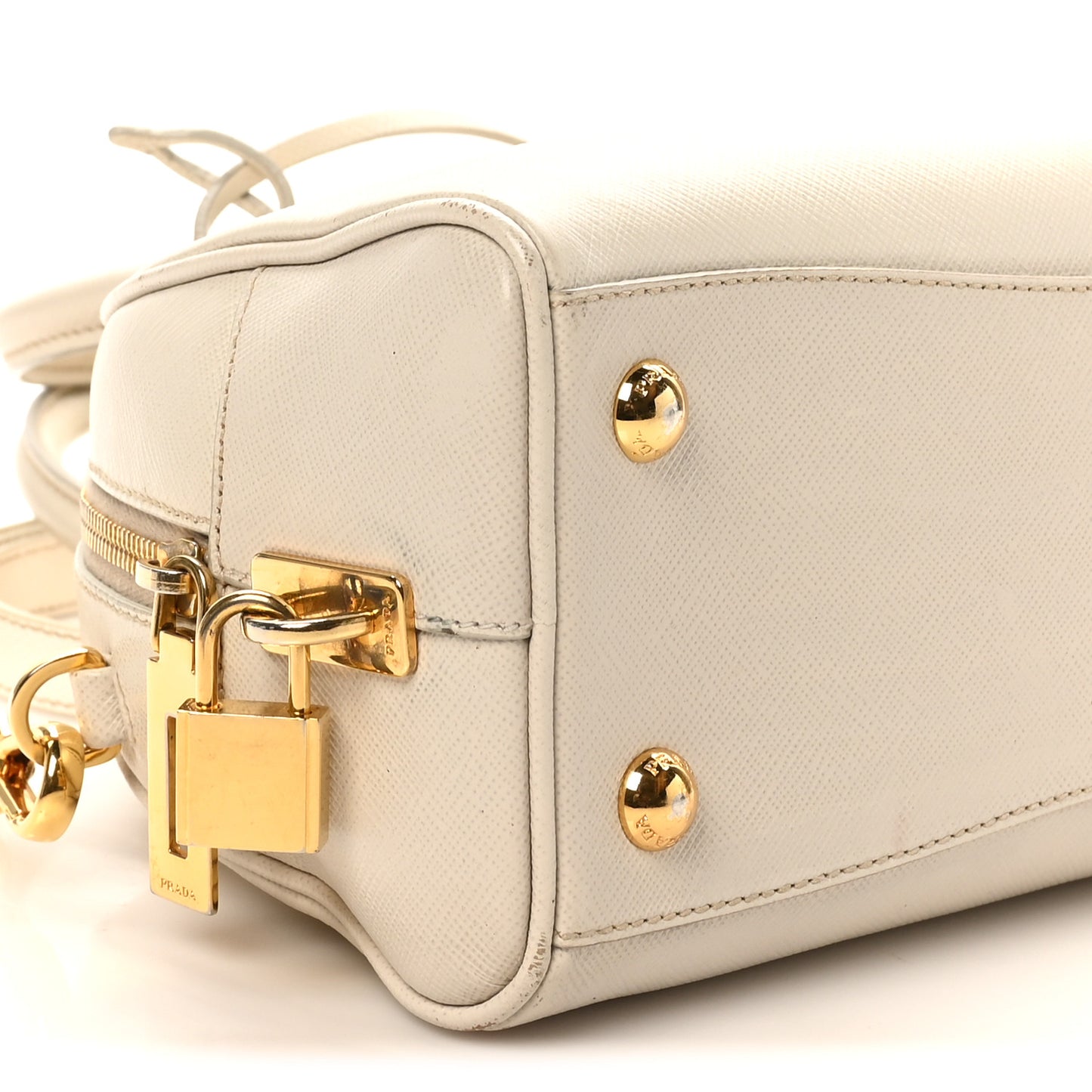 Saffiano Bowling Bag White