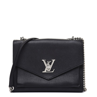 Louis Vuitton Soft Calfskin My Lockme Chain Bag BB Black 1 of 17