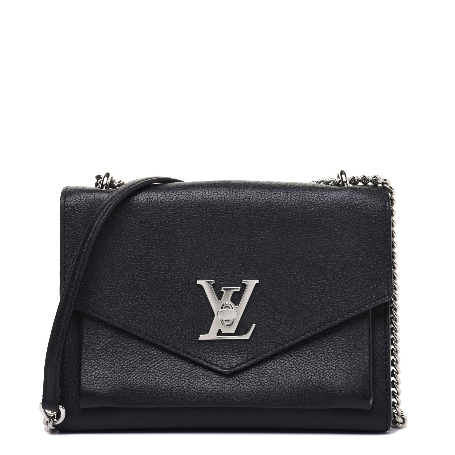 Louis Vuitton Soft Calfskin My Lockme Chain Bag BB Black 1 of 17