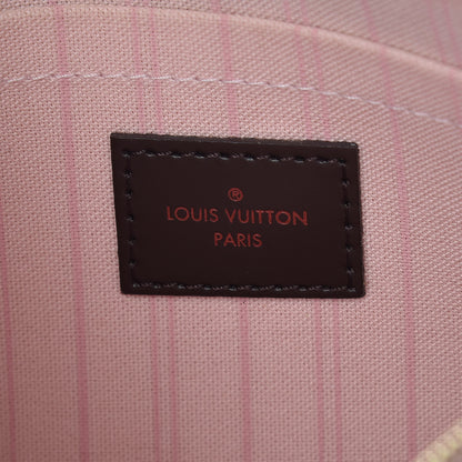 Louis Vuitton Damier Ebene Neverfull MM GM Pochette Rose Ballerine 6 of 9