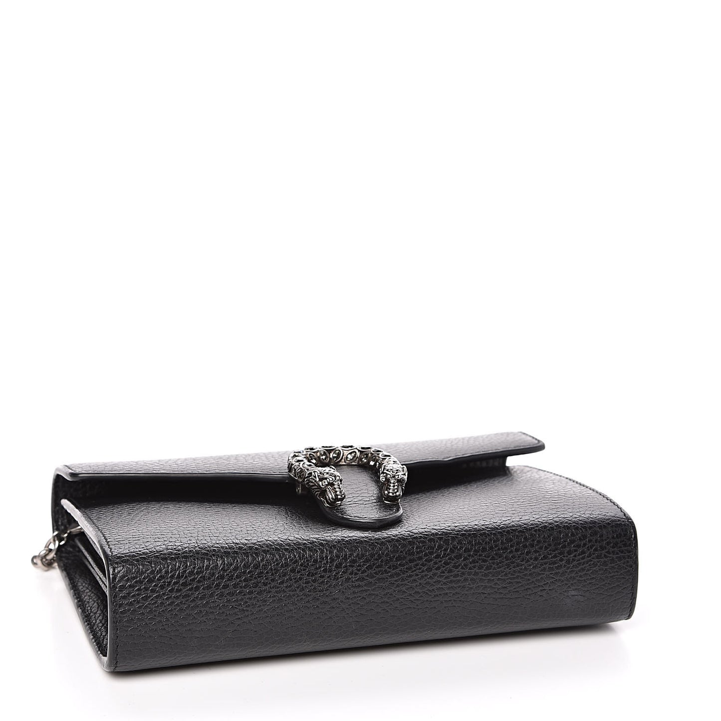 Calfskin Mini Dionysus Chain Wallet Black