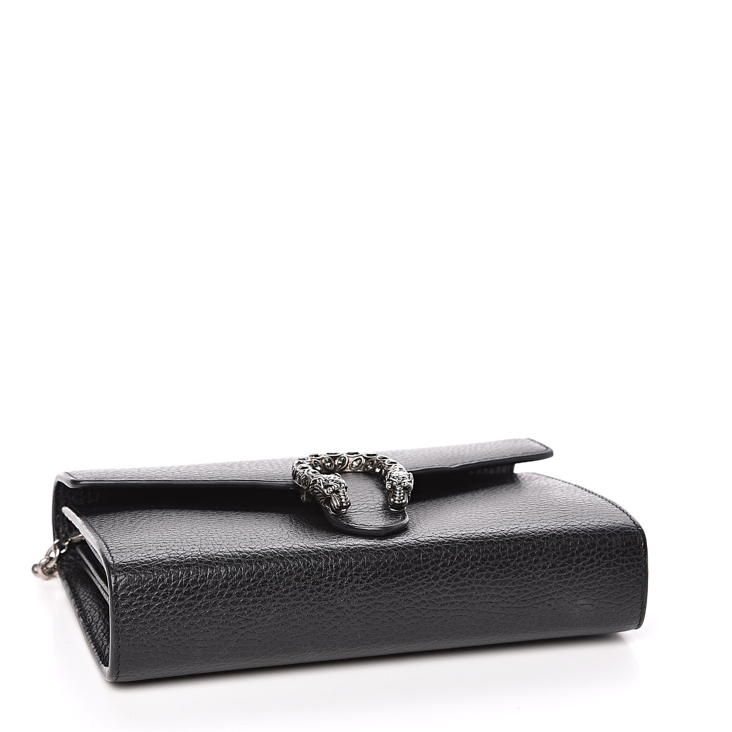 Gucci Calfskin Mini Dionysus Chain Wallet Black 4 of 11
