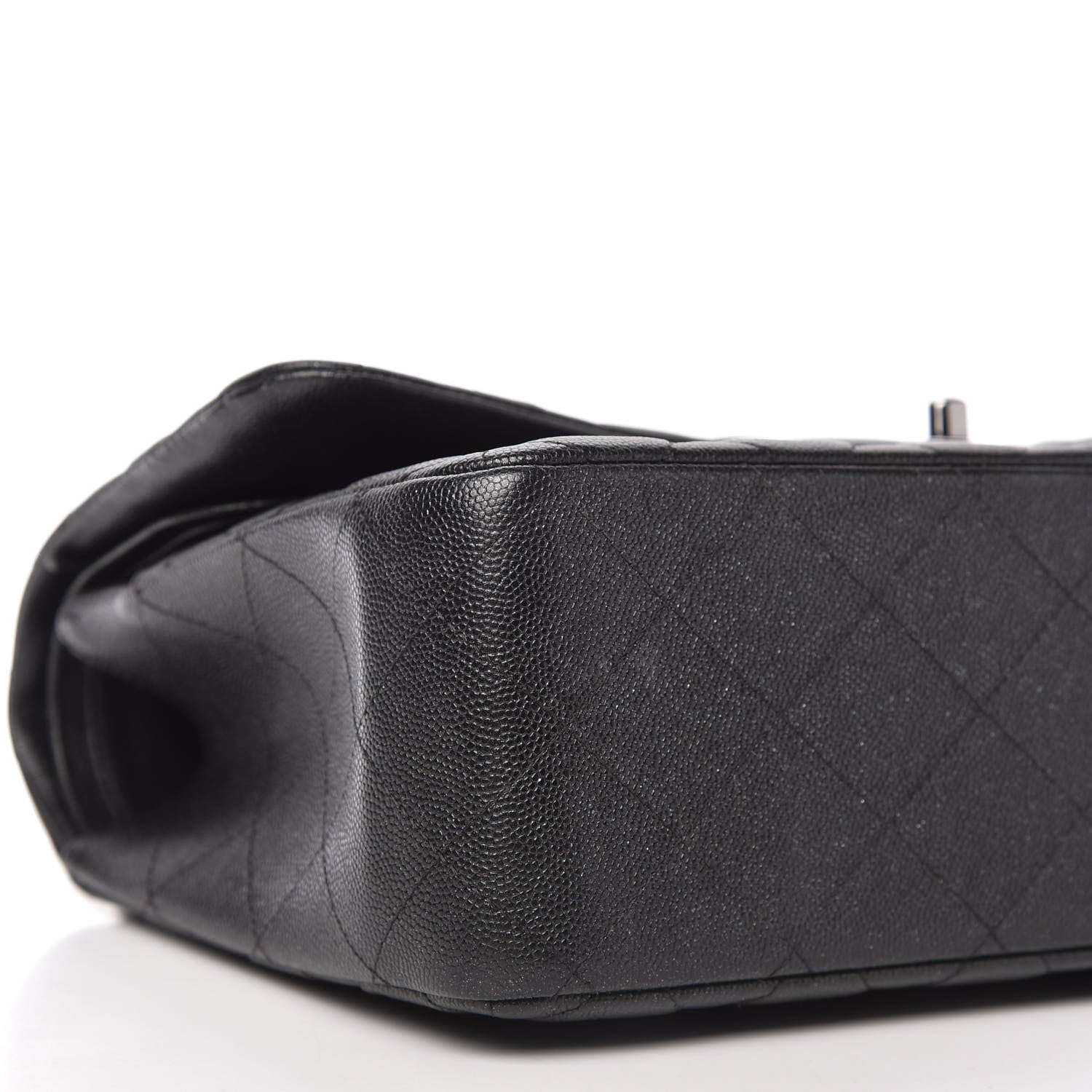 Chanel Iridescent Caviar Quilted Jumbo Double Flap Black 6 of 10