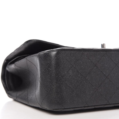 Chanel Iridescent Caviar Quilted Jumbo Double Flap Black 6 of 10
