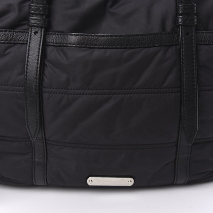 Burberry Nylon House Check Quilted Abbey Diaper Bag Black 9 of 10