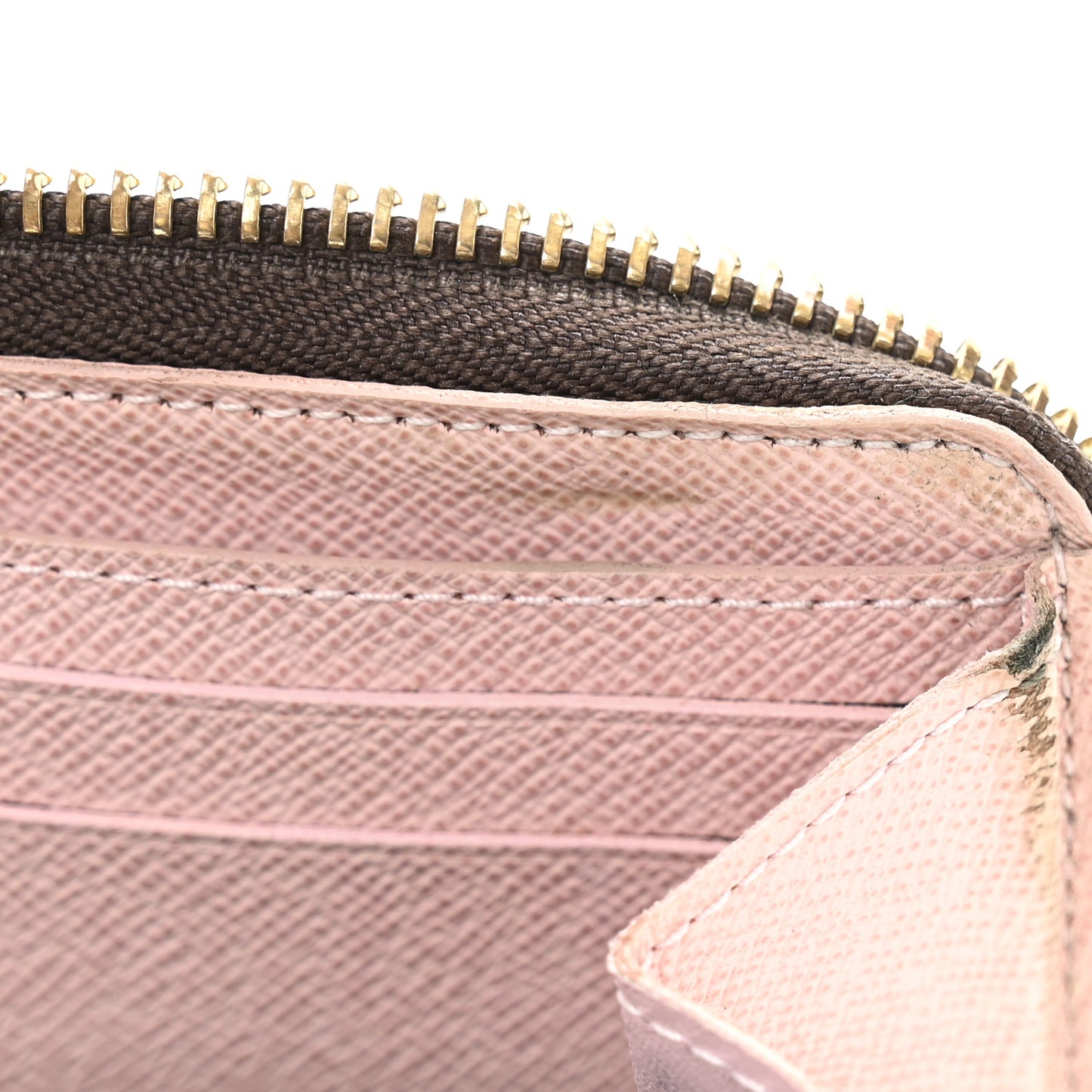 Monogram Clemence Wallet Rose Ballerine