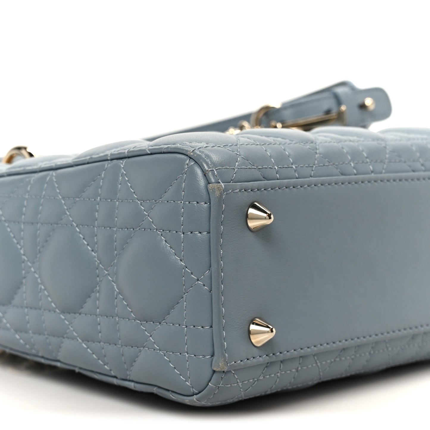 Lambskin Cannage Small My ABCDior Lady Dior Cloud Blue