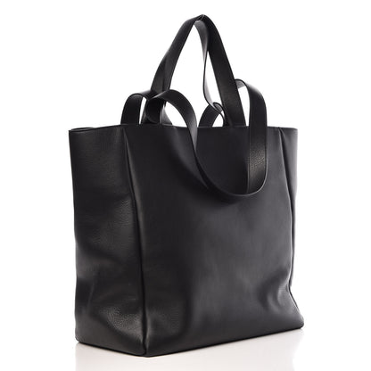 Balenciaga Calfskin Logo Medium Tote Black 4 of 11