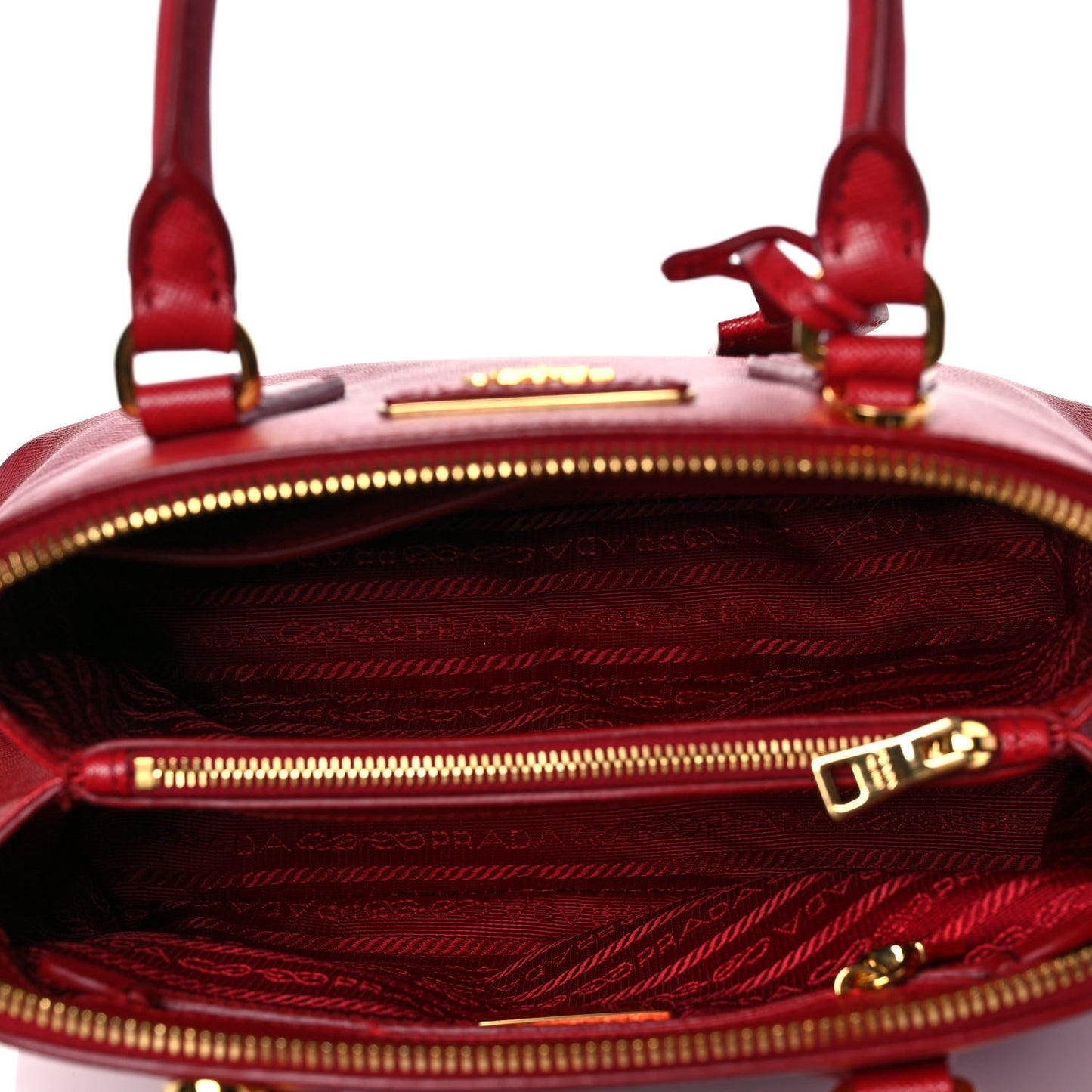 Saffiano Vernice Small Promenade Tote Fuoco