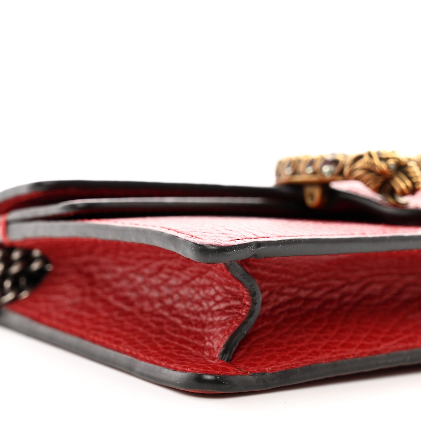 Calfskin Super Mini Dionysus Shoulder Bag Hibiscus Red