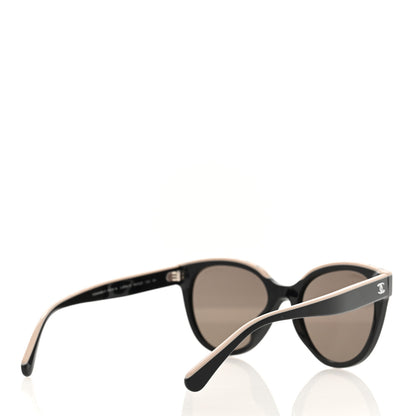 Chanel Acetate CC Butterfly Sunglasses 5414 Black Beige 4 of 8
