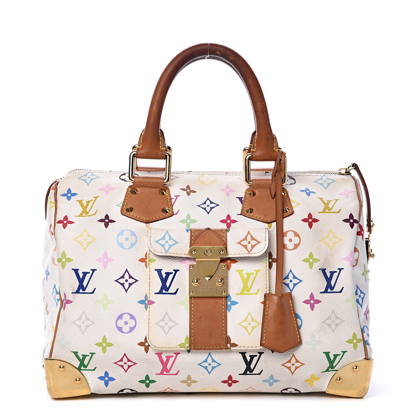 Monogram Multicolor Speedy 30 White