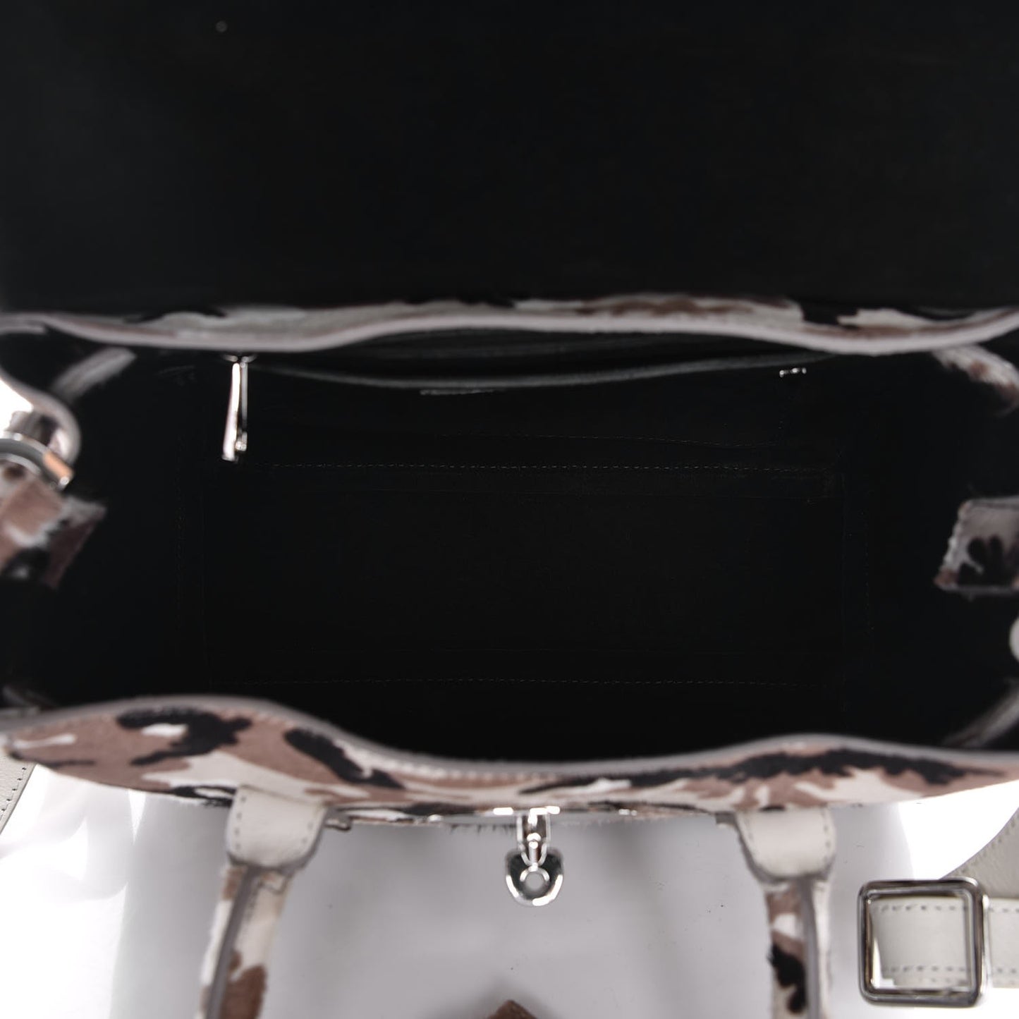Calf Hair Camo Cara Delevingne Mini Backpack Beige