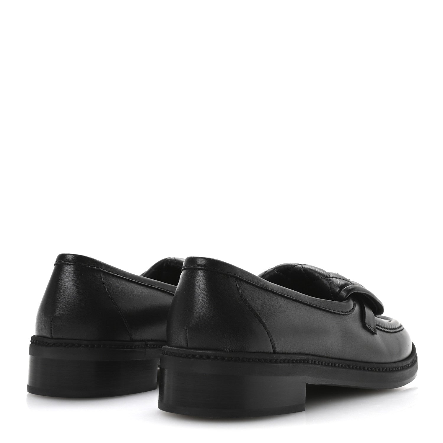 CHANEL キルティングレザーシューズ Chanel Lambskin Quilted CC Turnlock Loafers 41 Black 1701612