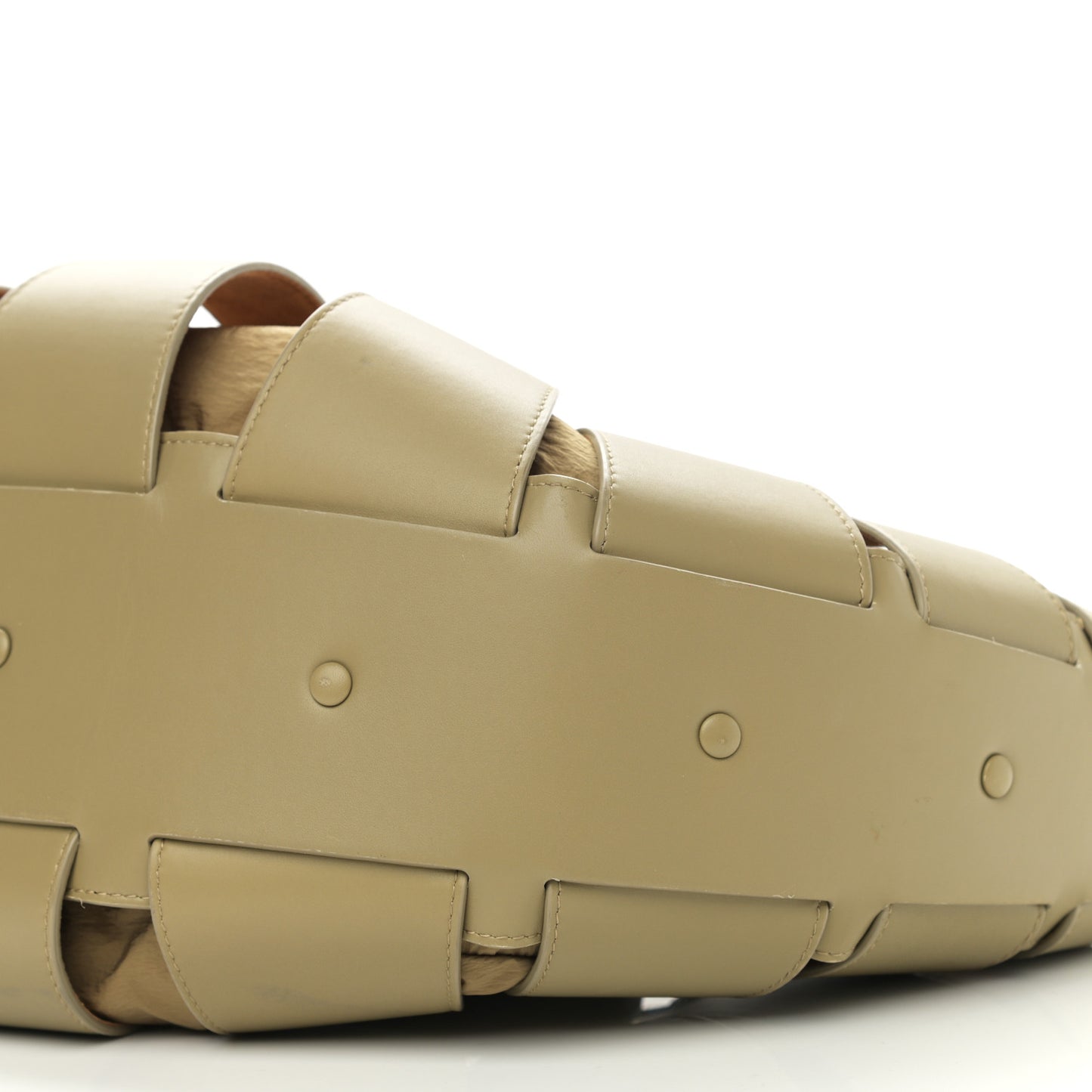 French Calfskin Shell Bag Taupe