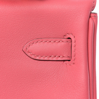 Hermes Swift Kelly Retourne 25 Rose Lipstick 31 of 37
