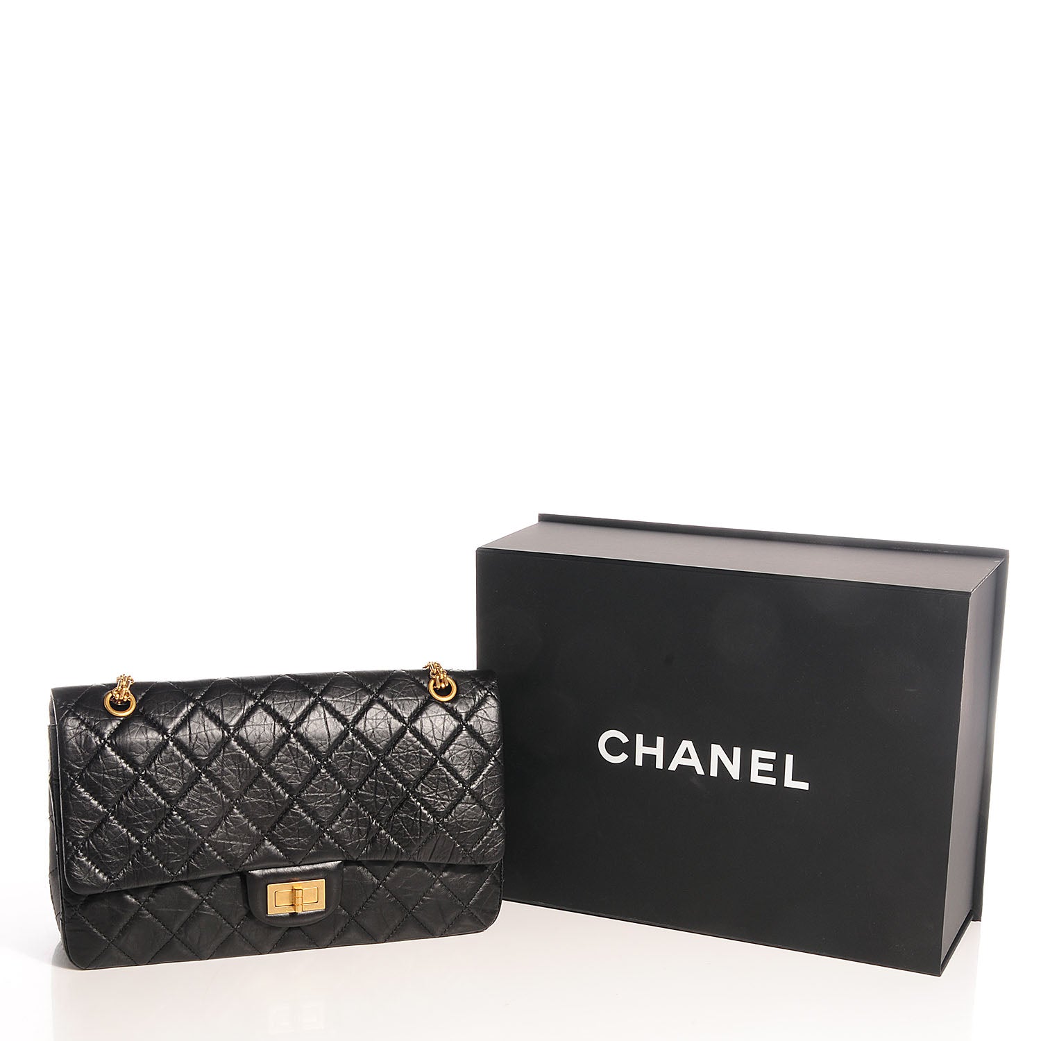 Chanel Aged Calfskin Quilted 2.55 Reissue 227 Flap Black 5 of 10