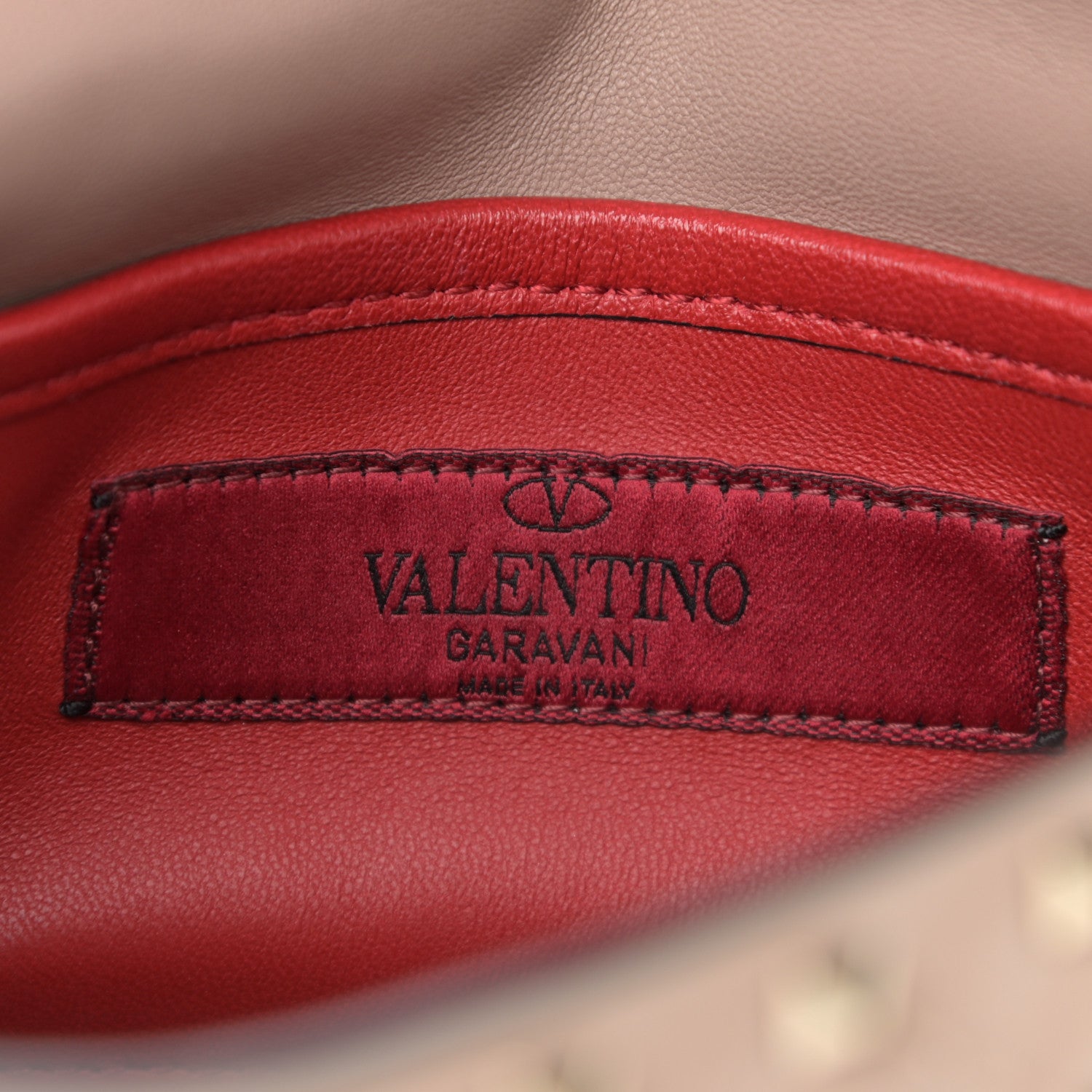 Valentino Garavani Nappa Small Rockstud Spike Shoulder Bag Poudre 6 of 10