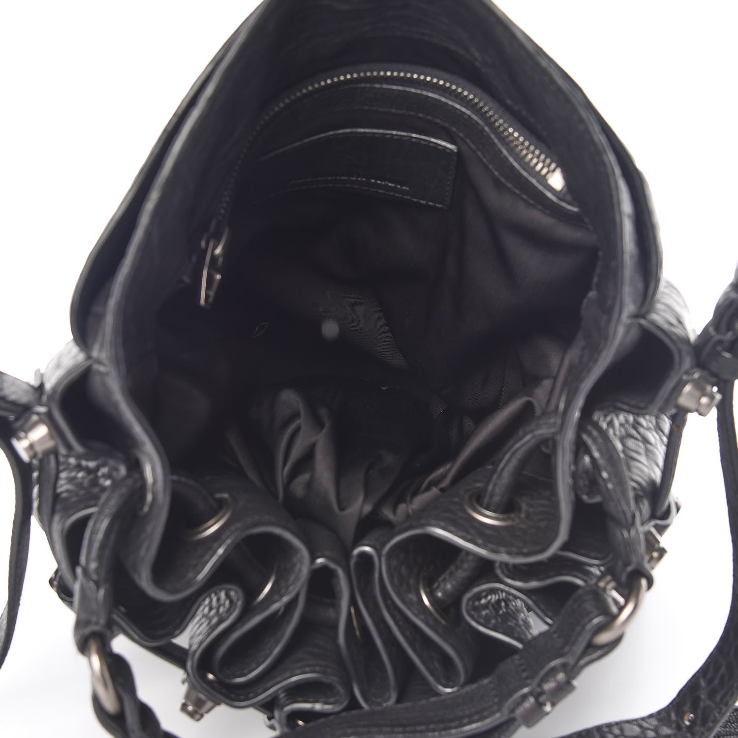 Alexander Wang Pebbled Lambskin Diego Bucket Black Nickel Hardware 6 of 16