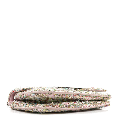 Chanel Tweed Diagonal CC Small Flap Pink Multicolor 3 of 9