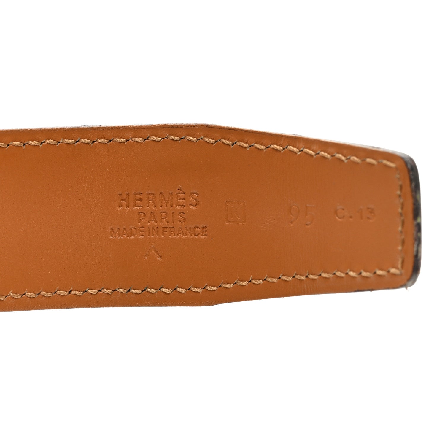 Hermes Shiny Porosus Crocodile 32mm Belt Strap 95 38 Graphite 3 of 4