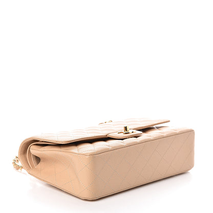 Chanel Caviar Quilted Medium Double Flap Beige 4 of 10