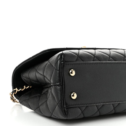 Chanel Caviar Quilted Mini Coco Handle Flap Black 9 of 10