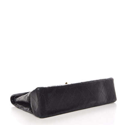 Chanel Lambskin Quilted Medium Double Flap Black 4 of 14