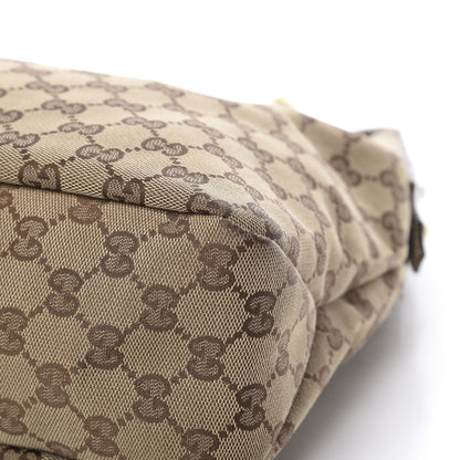 Gucci Monogram Medium Horsebit Chain Hobo Off White 9 of 13