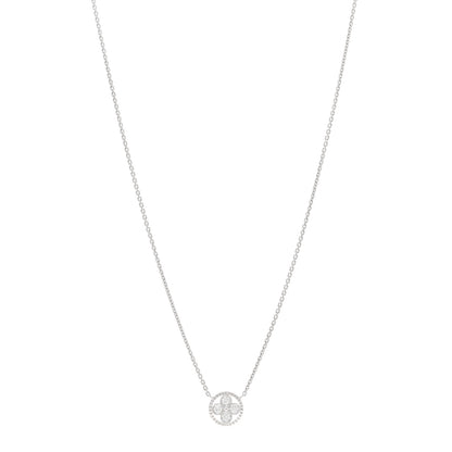 Louis Vuitton 18K White Gold Diamond Blossom BB Pendant Necklace 1 of 6