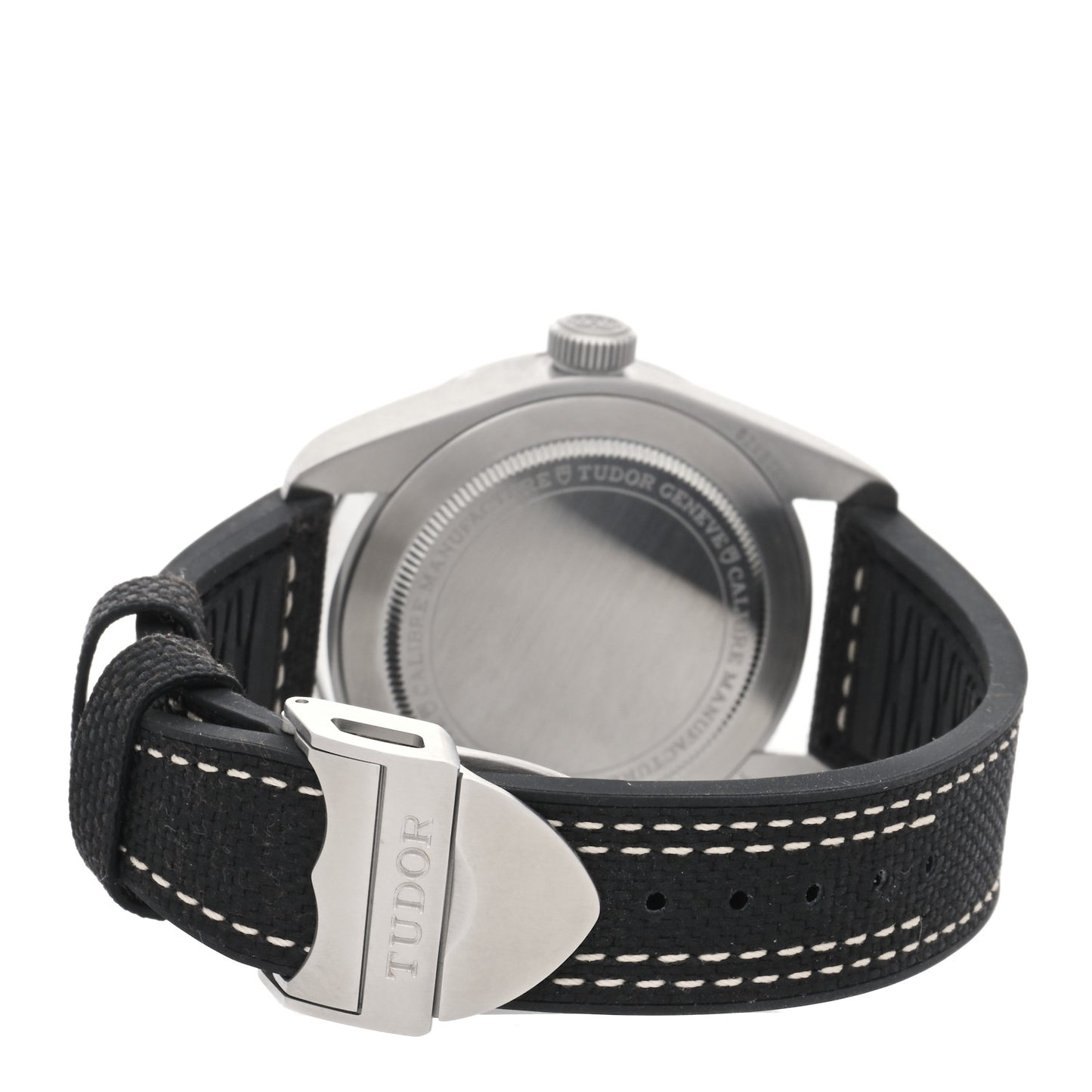Stainless Steel Fabric 39mm Oyster Prince Automatic Watch Black 79950