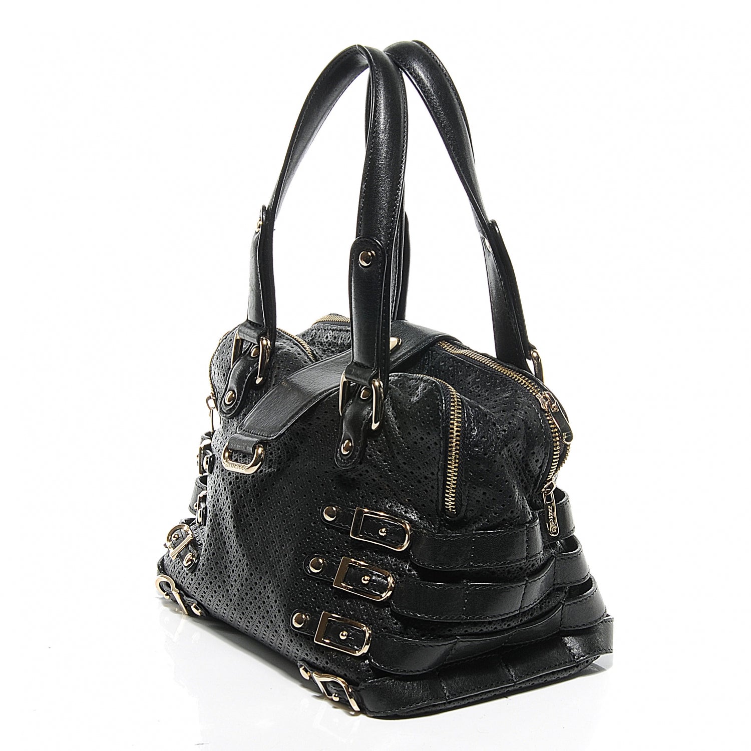 Jimmy Choo Leather Perforated Blythe M Black 3 of 7