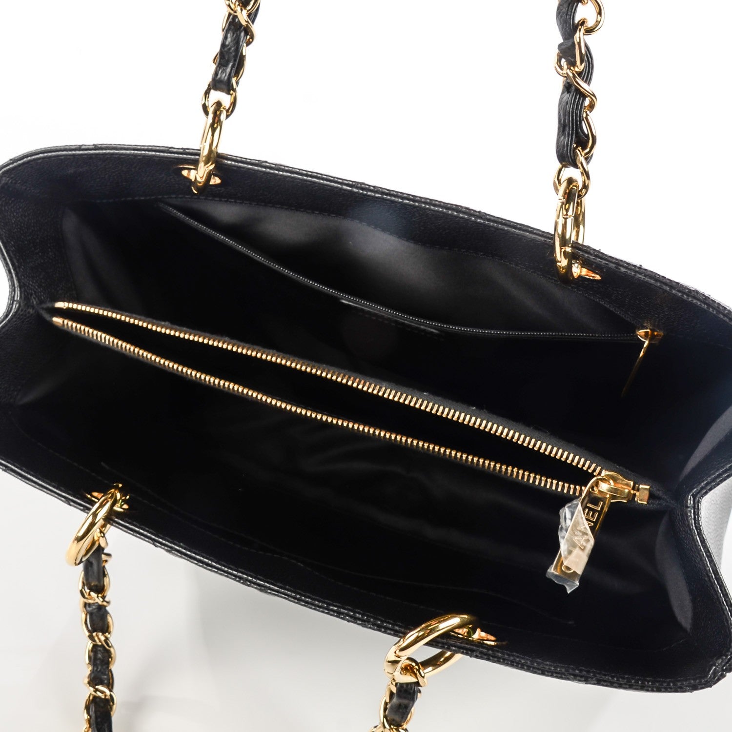 Chanel Caviar Quilted Grand Shopping Tote GST Black 5 of 7