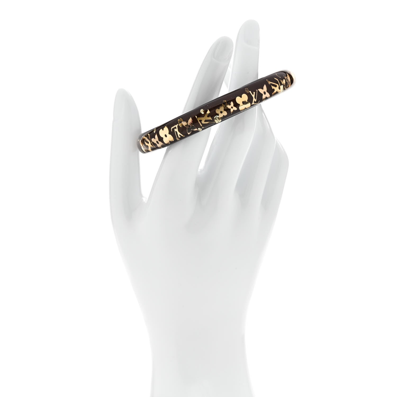 Louis Vuitton Resin Swarovski Pearl Medium Inclusion Bracelet PM Praline 2 of 4