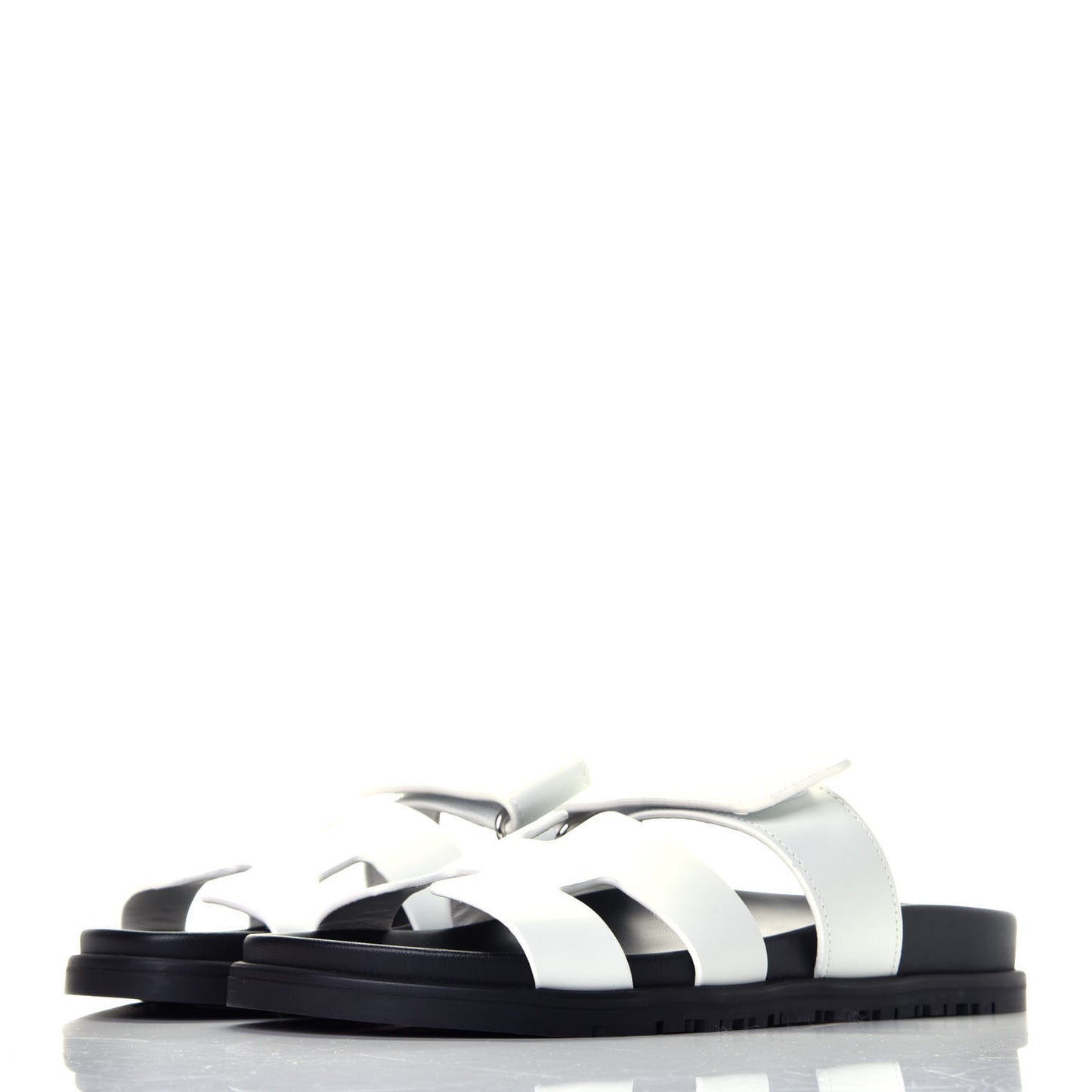 Calfskin Womens Chypre Sandals 37 White