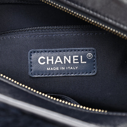Chanel Shearling Medium Gabrielle Hobo Navy 5 of 13