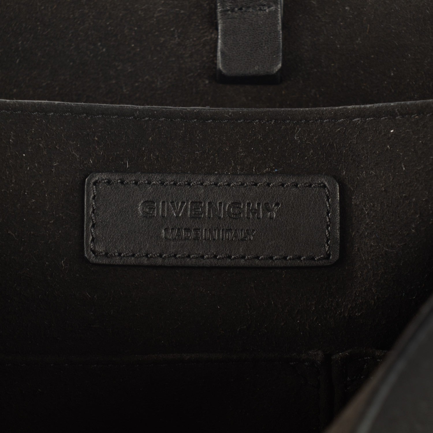 Givenchy Calfskin Crocodile Embossed Medium Shark Lock Satchel Black 5 of 7