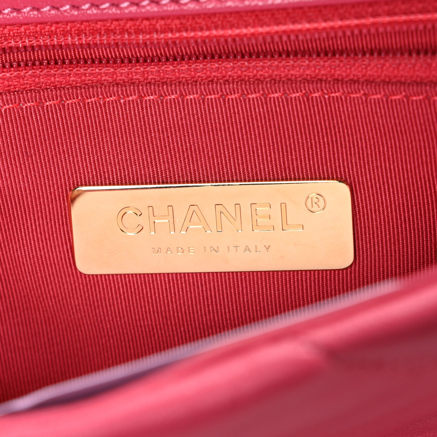 Lambskin Quilted Medium Chanel 19 Flap Dark Pink