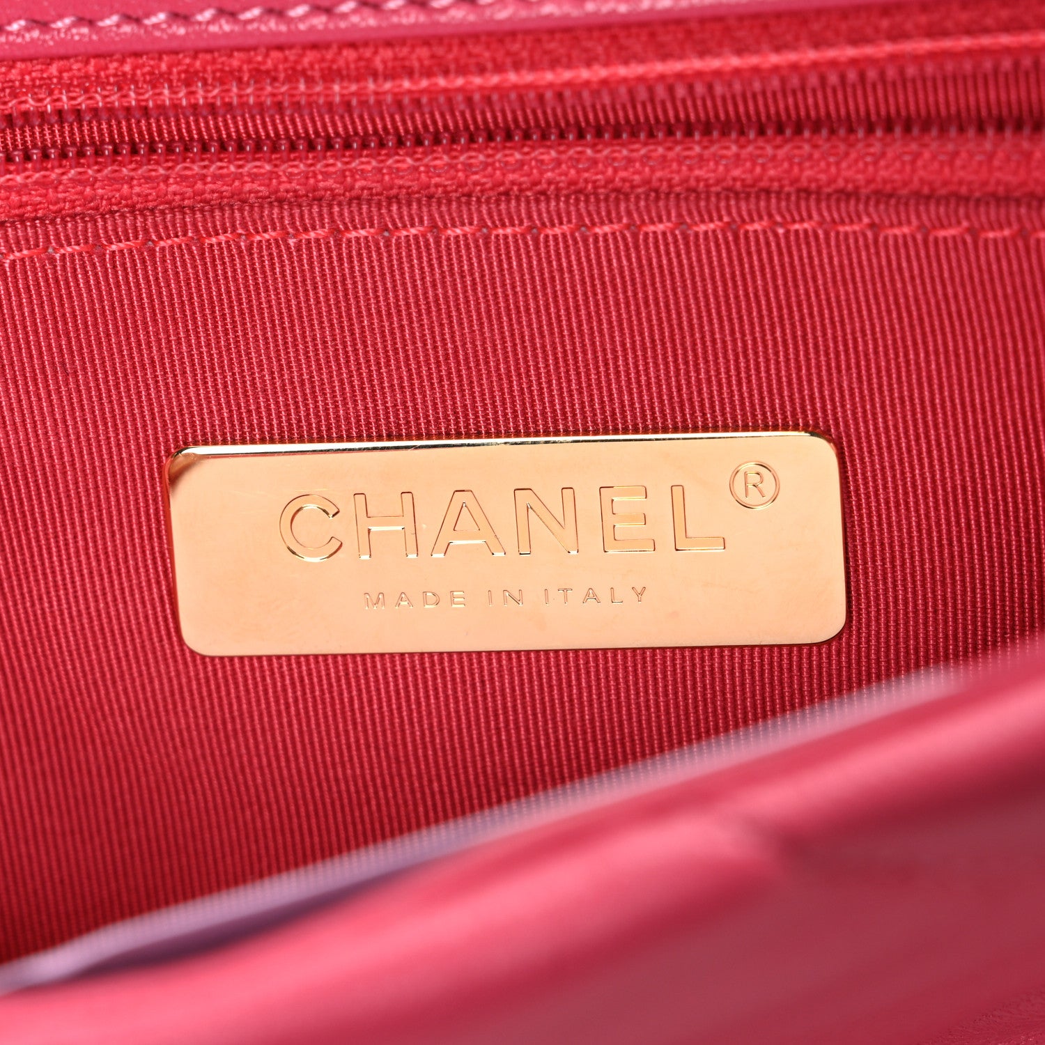 Chanel Lambskin Quilted Medium Chanel 19 Flap Dark Pink 6 of 10