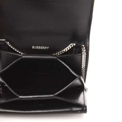 Burberry Calfskin Studded Jessie Chain Card Case Black 5 of 10