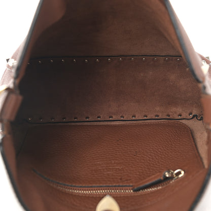 Valentino Garavani Pebbled Calfskin Small Rockstud Flip-Lock Messenger Bag Bright Cognac 5 of 13