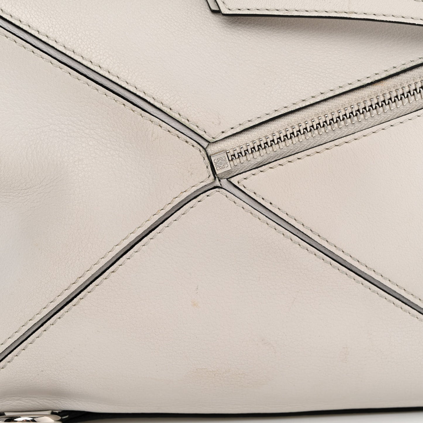 Calfskin Small Puzzle Bag Kaolin
