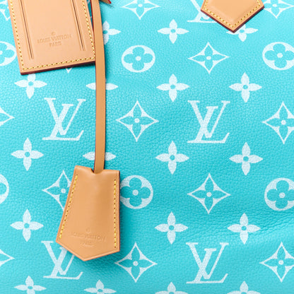 Louis Vuitton Calfskin Monogram Speedy P9 Bandouliere 40 Turquoise 16 of 19