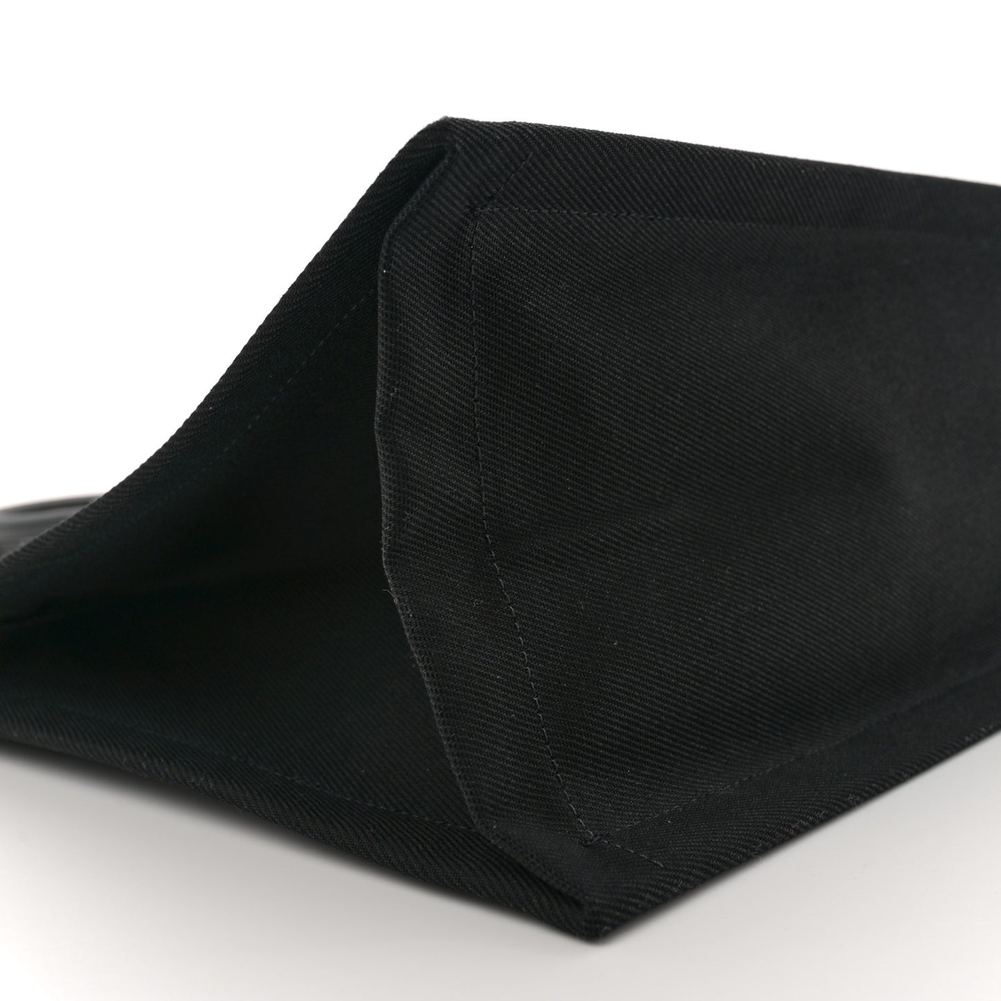 Linen Calfskin Rive Gauche Tote Black