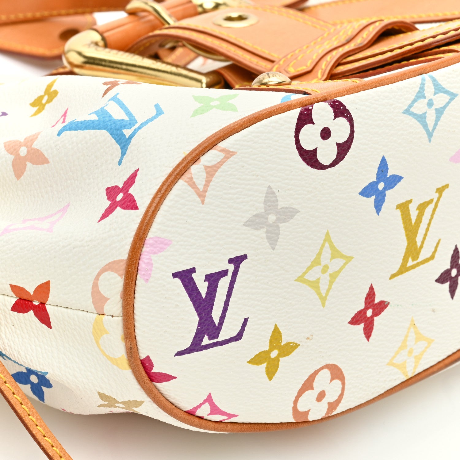 Louis Vuitton Monogram Multicolor Theda GM White 8 of 9